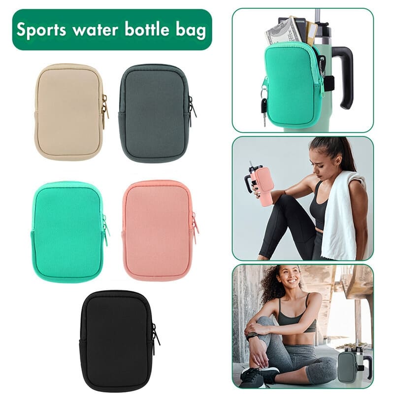 Water Cup Bottle Pouch Compatible for Stanley Tumbler Quencher Adventure 40oz & Stanley IceFlow 20/30 oz