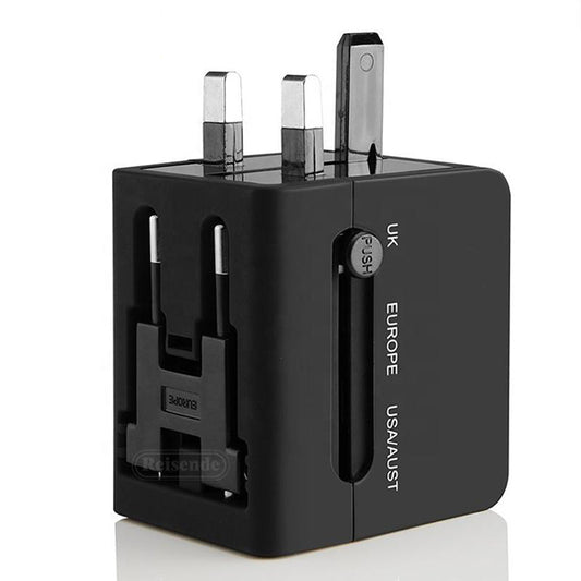 Universal Travel Adapter with Dual USB Ports